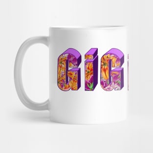 Top 10 best personalised gifts 2022  - Gigi - personalised,personalized custom name with flowers Mug